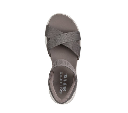 Sandale sport, dama, SKECHERS SLIP-INS ULTRA FLEX 3.0 NEVER BETTER 119975-DKTP gri, textil